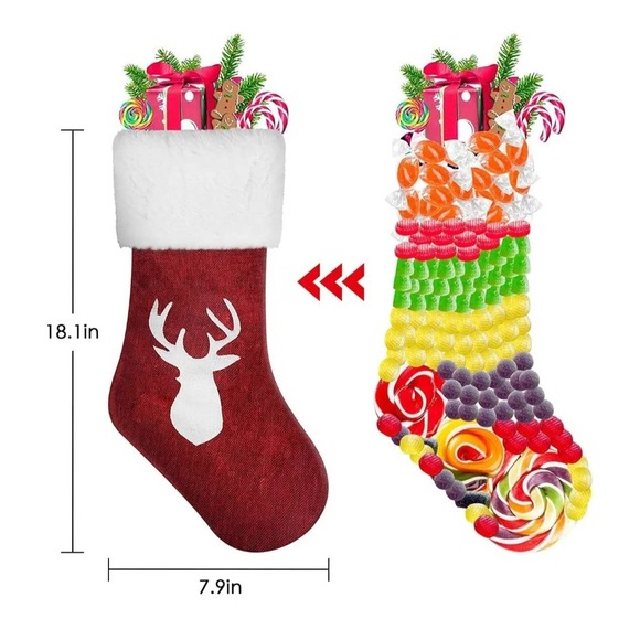 Christmas Stockings 4 Pack New - Picture 6 of 6